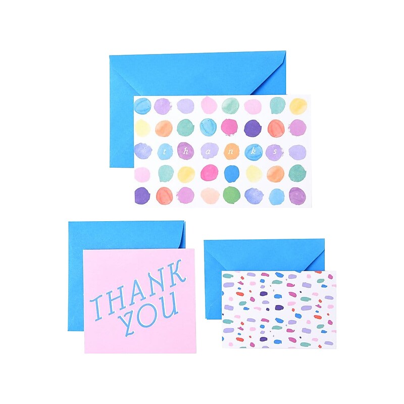 Gartner Studios Roobee Pastel Thank You Cards, 15/Pack (32858) image 1