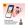 Kodak Smile+ 5 Megapixels Digital Instant Print Camera, Pink (RODSMPCAMPK)~#|#~B38FBDC3-08A6-4E43-9A57BAC6468BD15E_sc7