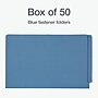 Pendaflex Classification Folder, 3/4" Expansion, Legal Size, Blue, 50/Box (1007058)~#|#~B3952CE7-2888-4B43-AFA5BC157316721B_sc7