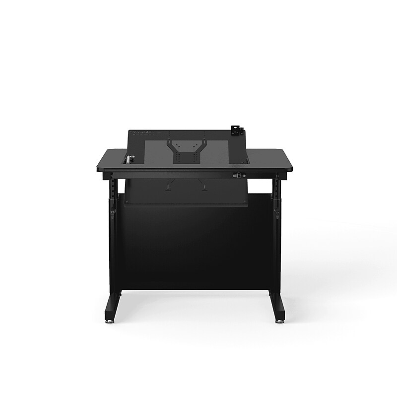 VersaDesk Revolution 36"W Manual Adjustable Standing Computer Table, Black (RST3630-BB) image 1