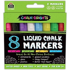 Teacher Created Resources Chalk Brights Liquid Chalk Markers, 8
