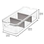iDESIGN Plastic Organizers, Clear/Gray (27819M6)~#|#~B39CD231-DAB2-46BE-92078BA1FFB84E4F_sc7