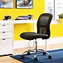 Serta Essentials Armless Ergonomic Bonded Leather/Mesh Swivel Task Chair, Black (48740)~#|#~B39D2D15-1DF6-43D3-B188AA64CA7ACFE4_sc7