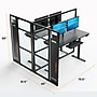 VersaDesk WorkNest 66"H x 79.5"W T-Shaped Cubicle Panel Workstation, Black (WNCT-7296-B)~#|#~B39F60C7-EEA6-425F-865E89D26BBDFC21_sc7