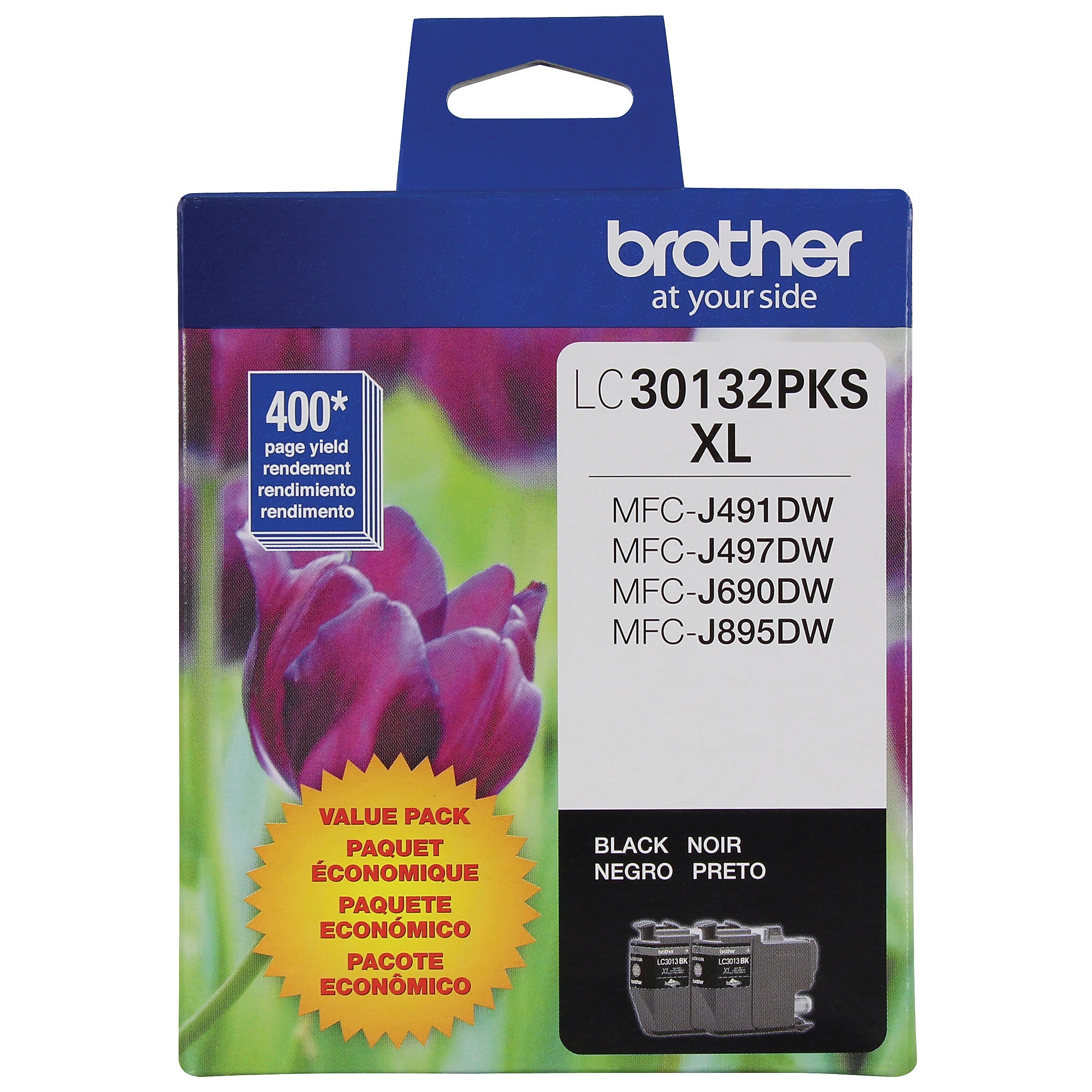 Brother LC30132 Black High Yield Ink Cartridge, 2/Pack (LC30132PKS) Sansujyuku sansujyuku.com