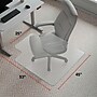 Staples Carpet Chair Mat with Lip, 45" x 53'', Medium-Pile, Clear (20236-CC)~#|#~B3A2975F-73EB-4FC8-8054525521CD2EF7_sc7