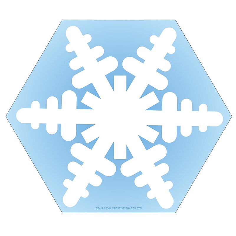 Creative Shapes Snowflake Memo Pad, Multicolor, 6/Bundle (SE-15-6) image 1