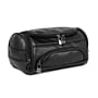 Karla Hanson 9.4" Faux Leather Toiletry Bag, Water Resistant, Black (60133BLACK)~#|#~B3A56F91-7E43-4EDB-BED7A707726AFA5C_sc7
