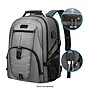 SaharaCase All-in-One Laptop Backpack, Large, Gray (LT00086)~#|#~B3A5F02E-C525-4F28-832571B575125FC6_sc7