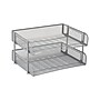 Mind Reader Metal Side Loading Stackable Letter Tray, Letter Size, Silver (ESTACK2-SIL)~#|#~B3A729A4-D3C7-441E-B17E02342AC78B70_sc7