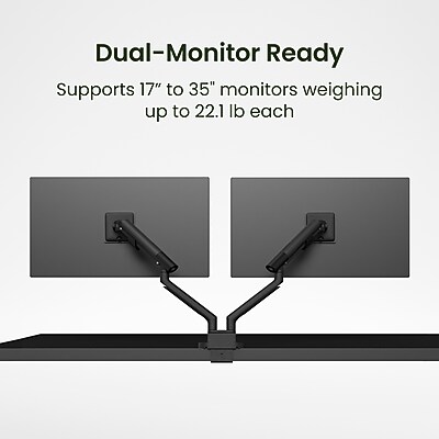 Kanto DM2 Dual Monitor Desktop Mount for 17” – 35” Displays, Up to 22 lbs., Black Sansujyuku sansujyuku.com