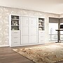 Bestar Pur Full Murphy Bed and 2 Shelving Units with Drawers (109W), White (26894-17)~#|#~B3B0C9FE-C53F-4A34-BE00AF188C05FDDE_sc7