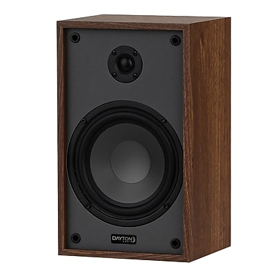 Dayton Audio Classic B65 40-Watt-Continuous Wall-Mountable Powered Bookshelf/Surround Speaker Set with 6.5-In. Woofers and Hi-Fi Design, Pair