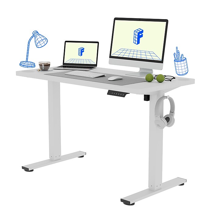 FlexiSpot E2 48''W Electric Rectangular Adjustable Standing Desk