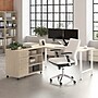 Bush Business Furniture Hustle 72"W Computer Desk and Storage Cabinet with Drawers and Shelves, Natural Elm (HUS010NE)~#|#~B3B318A3-2416-40D2-AD7B3D3FC97F7F7B_sc7