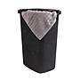 Mind Reader 15.85-Gallon Laundry Hamper with Lid, Plastic, Black, 2/Set (60HAMP2PK-BLK)~#|#~B3B689EE-92C6-4D01-801D090561A5D5C7_sc7