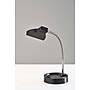 Simplee Adesso Slender LED Desk Lamp, 13.5"H, Black & Brushed Steel (SL3973-01)~#|#~B3BD4721-1F78-44FC-8877C732C6C6C404_sc7