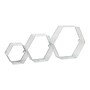 Mind Reader Metal Honeycomb Hexagon Floating Shelves, White, 3/Set (WALL3PC-WHT)~#|#~B3C216A7-1A5B-4CD1-8885C473108B6DC4_sc7