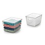 Azar Displays Diamond Pattern Storage Bins, 6" x 7.75", Clear, 2/Pack (556913-2PK)~#|#~B3C4378C-F0CA-46B4-9B03E5E950114883_sc7