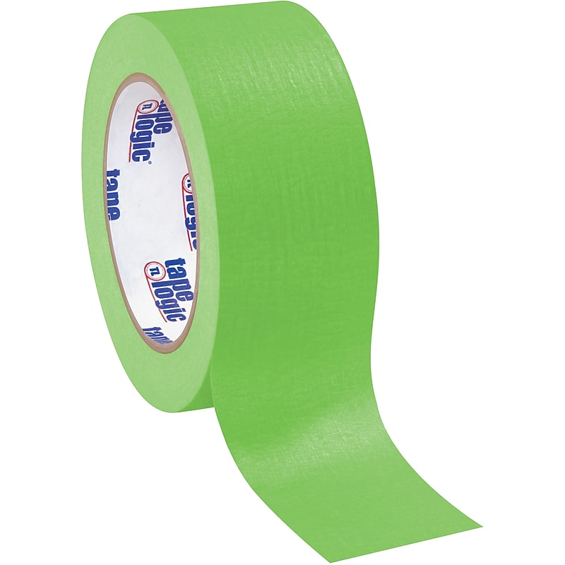 Tape Logic Masking Tape, 2" x 60 yds., Light Green, 24/Carton (T937003A) image 1