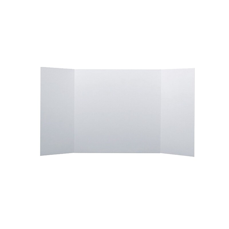 Flipside Corrugated Project Board, 14" x 40", White, 48/Carton (33314-48) image 1