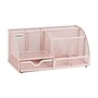 Mind Reader 7-Compartment Metal Desk Organizer, Pink (JOEORG-PNK)~#|#~B3CA0957-B05B-4FD9-A32B78AD750AAB94_sc7