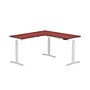 VersaDesk PowerLift 60"W Electric L-Shaped Adjustable Standing Desk, Cherry/White (PLLSD6060-WC-APP)~#|#~B3CA5686-EB91-45D6-8C793D66608FEE9C_sc7