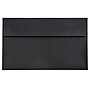 JAM Paper A9 Booklet Envelope 5 3/4" x 8 3/4", Black Linen, 100/Pack (900906807d)~#|#~B3CC00D7-19AA-47A4-ACD0EAFD99886429_sc7