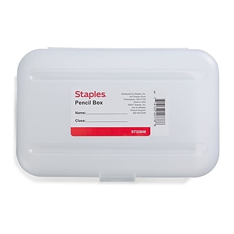 Staples Snap Plastic Cases, Clear (22859)