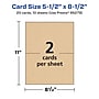Avery Integrated Cards, 5.5" x 8.5", Matte Kraft Brown, 20/Pack (95279)~#|#~B3CF3C86-C89C-4379-B4F06CC0C4700AF1_sc7