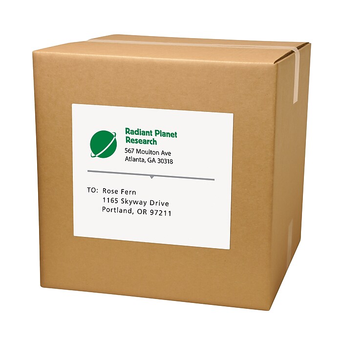 PRES-a-ply Laser/Inkjet Shipping Labels, 8-1/2