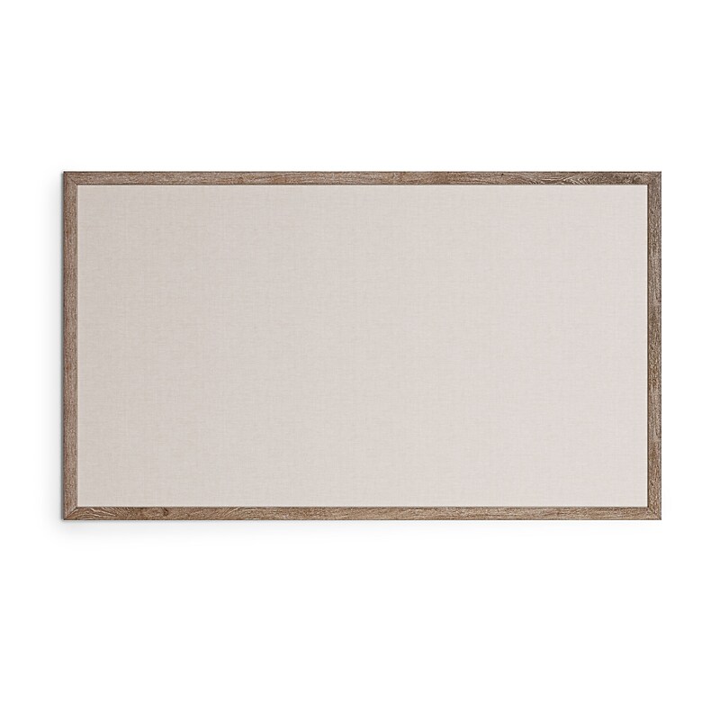 U Brands Linen Bulletin Board, Wood Frame, 6' x 4' (4897U00-01) image 1