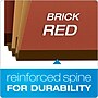 Pendaflex Moisture Resistant Heavy Duty Classification Folder, 2-Dividers, 2" Expansion, Letter Size, Brick Red, 10/Box (1257R)~#|#~B3E3142E-94B6-4166-8F72704CEA681B68_sc7