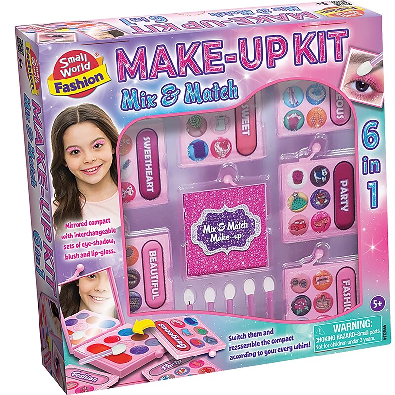 Small World Toys Make-Up Kit Mix & Match, Pink (SWT9721666) image 1