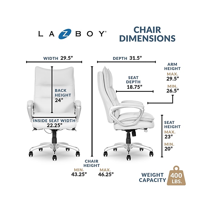 La-Z-Boy Jenkins Ergonomic Bonded Leather Executive Big La-Z-Boy Jenkins Ergonomic Bonded Leather Executive Big