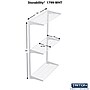 Triton Products Storability Wall Mount Shelving Unit with 3 Steel Wire Shelves (1799-WHT)~#|#~B3F39698-05C4-44A6-9C6C5E69D29C5900_sc7