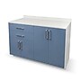 Viva Comfort 36.32'' H x 48" L Exam Room Medical Cabinet, 4-Doors, 2-Drawers, Blueberry (902BASE48NSBL)~#|#~B3F91D6E-D4A7-4A66-8D975DCC840AE1A9_sc7