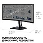 ViewSonic ColorPro 34" Curved 75Hz LED Monitor, Black (VP3456A)~#|#~B3F9B1EA-C104-4171-B610E65010025029_sc7