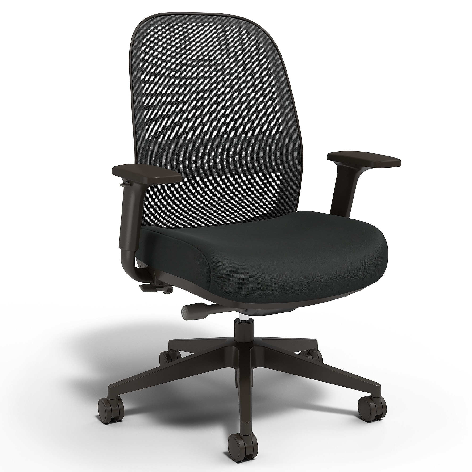 Workplace2.0 Bedford Ergonomic Fabric/Mesh Swivel Task Chair, Black (UN60991) Simolary simolary.com
