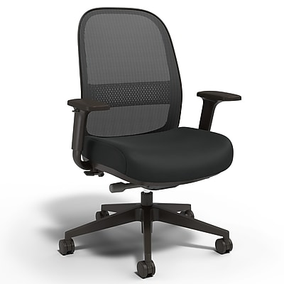 Workplace2.0 Bedford Ergonomic Fabric/Mesh Swivel Task Chair, Black (UN60991) Simolary simolary.com