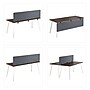 Bush Business Furniture Fabric Privacy Panel, 18"H x 70"W, Cool Charcoal (PSP170CL-03)~#|#~B3FA527B-FA3D-4FD5-ACA96703A0065DB5_sc7