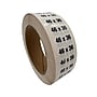 Nahanco 46 x 36 Plastic Size Marker, Black/White, 250/Roll (DSM-348)~#|#~B3FC376C-CF06-444F-8DE66991EB4F5D1B_sc7