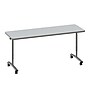 Correll 72"W x 24"D Adjustable Foldable Rectangular Training Room Table, Laminate, With Wheels, Gray Granite~#|#~B3FD1169-0A69-471F-9015148C55394A2D_sc7