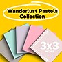 Post-it Recycled Super Sticky Notes, 3" x 3", Wanderlust Pastels Collection, 70 Sheets/Pad, 5 Pads/Pack (654R-5SSNRP)~#|#~B3FEFBEB-0A97-48CB-B9F90FC646AF3557_sc7