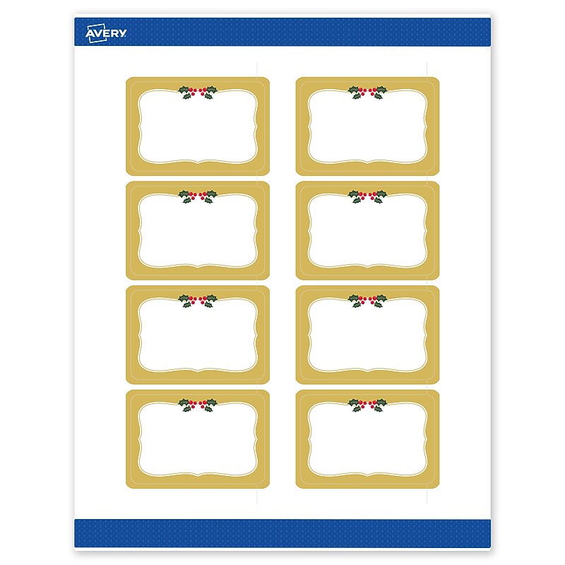 Avery Rectangle Multipurpose Labels, 2" x 3", White, 80/Pack (19479370471) image 1