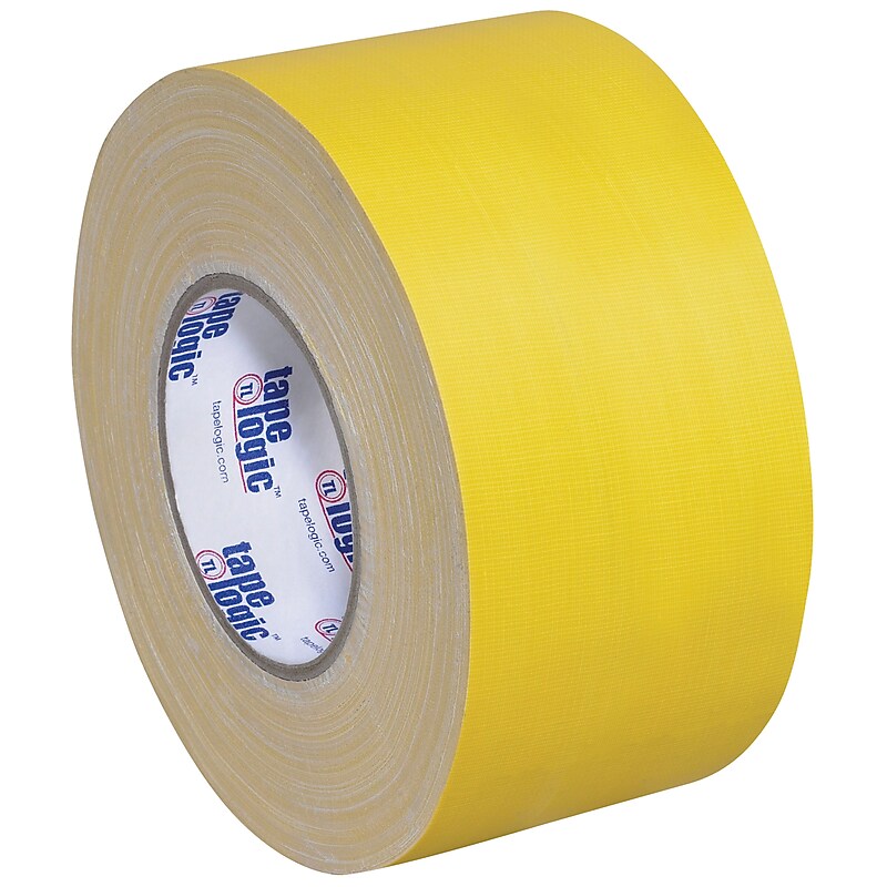 Tape Logic Non-Reflective Gaffers Tape, 3" x 60 yds., Yellow, 3/Carton (T98818Y3PK) image 1
