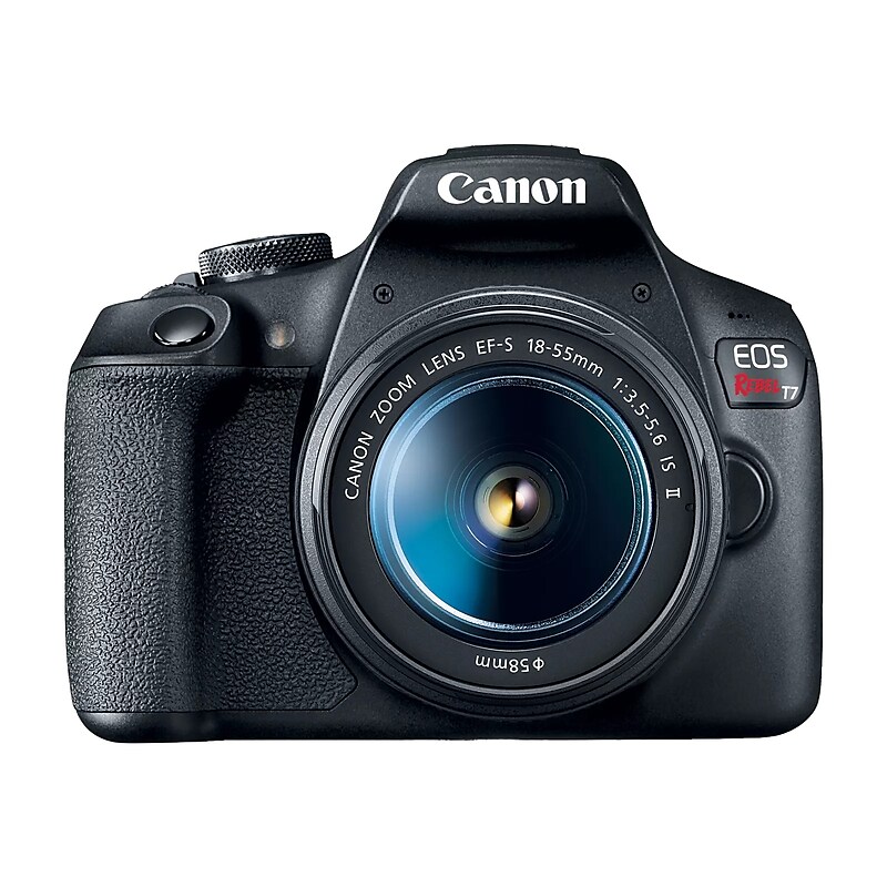 Canon EOS Rebel T7 24.1 Megapixel DSLR Camera, Black (2727C002) image 1