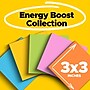 Post-it Super Sticky Notes, 3" x 3", Energy Boost Collection, 90 Sheet/Pad, 12 Pads/Pack (65412SSUC)~#|#~B406AF46-C9B7-4B75-BB9AAE4ED03F9650_sc7