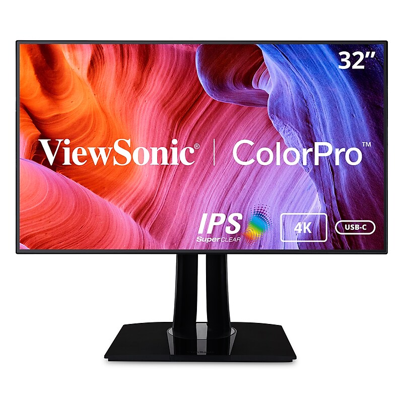ViewSonic ColorPro 32" 4K Ultra HD 60 Hz LED Monitor, Black (VP3268A-4K) image 1