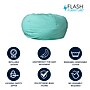 Flash Furniture Duncan Cotton Large Refillable Bean Bag Chair, Solid Mint Green (DGBEANLGSLDMTGN)~#|#~B40C197F-ADC2-4C54-A43040358B75AF9B_sc7